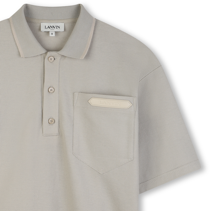 POLOSHIRT MET BORDUURSEL LANVIN 
                        BOY