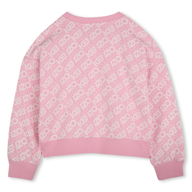 Fleece sweater van katoen KENZO KIDS 
                        GIRL